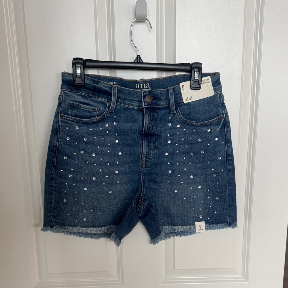 Denim Shorts with Sparkles